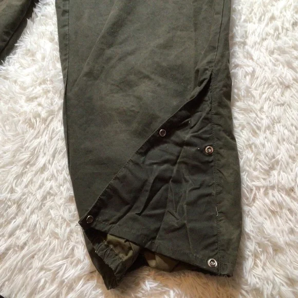 C.C. Filson Foul Weather Rain Pants Cover Cloth Oil Finish Tin Wind Repel XL Vtg